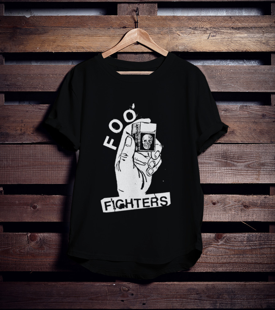 Foo Fighters Hand Holding Lighter Image Choose Your Colour T-Shirt