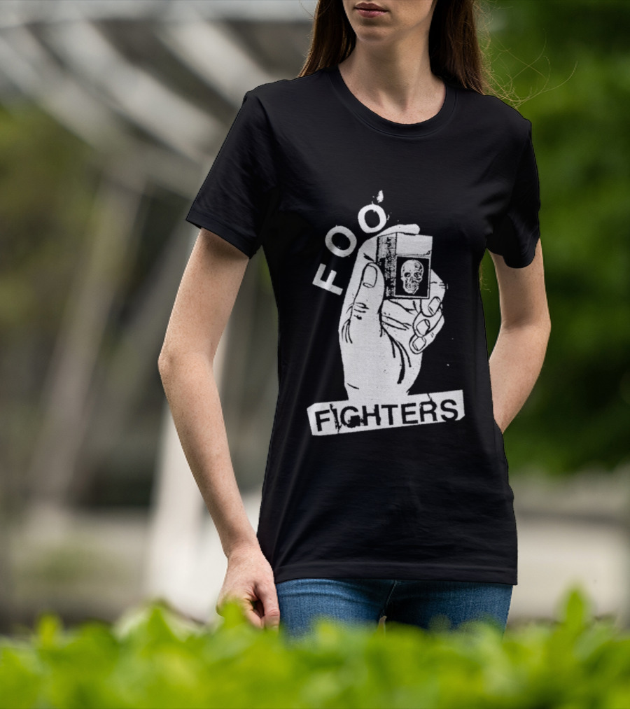 Foo Fighters Hand Holding Lighter Image Choose Your Colour T-Shirt