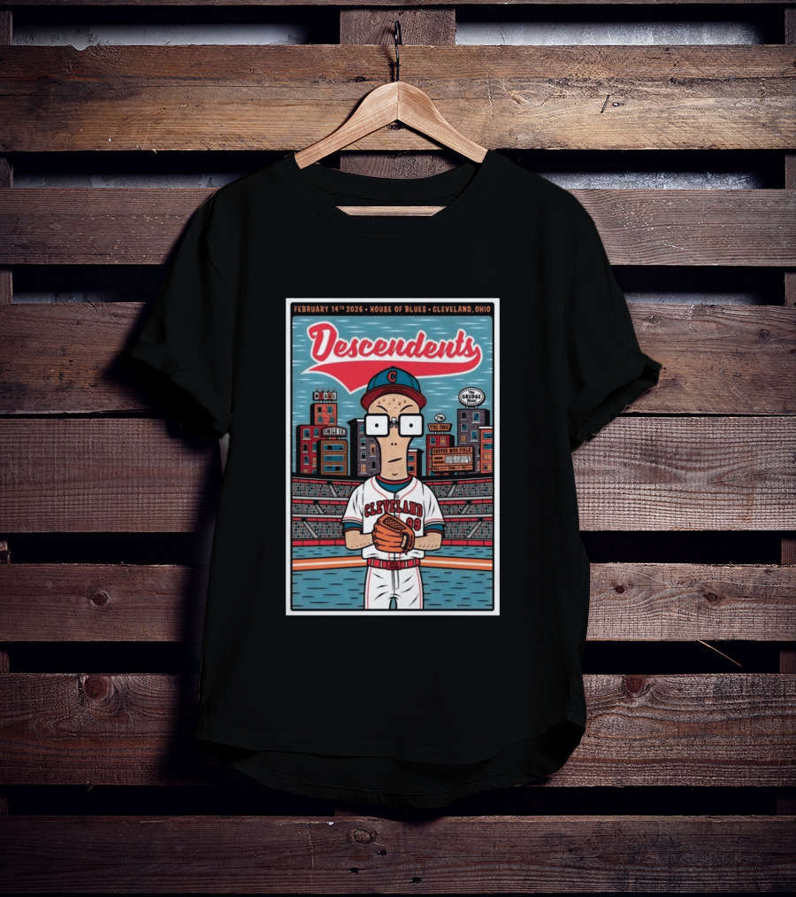 Descendents February 14th 2026 House Of Blues Cleveland Ohio Baseball T-Shirt