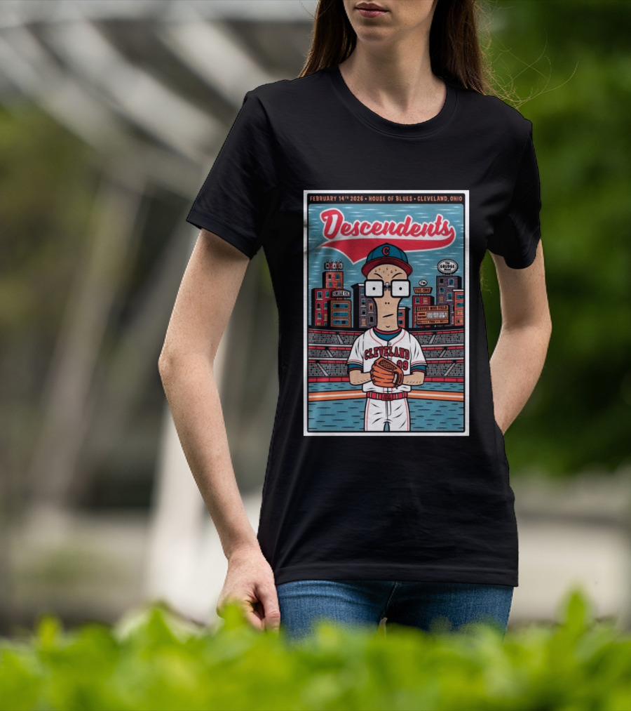 Descendents February 14th 2026 House Of Blues Cleveland Ohio Baseball T-Shirt