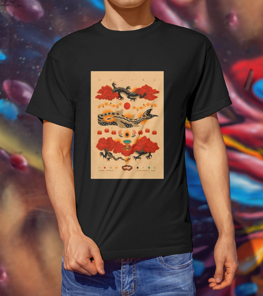 Gojira Reims France November 27 2026 Event T-Shirt