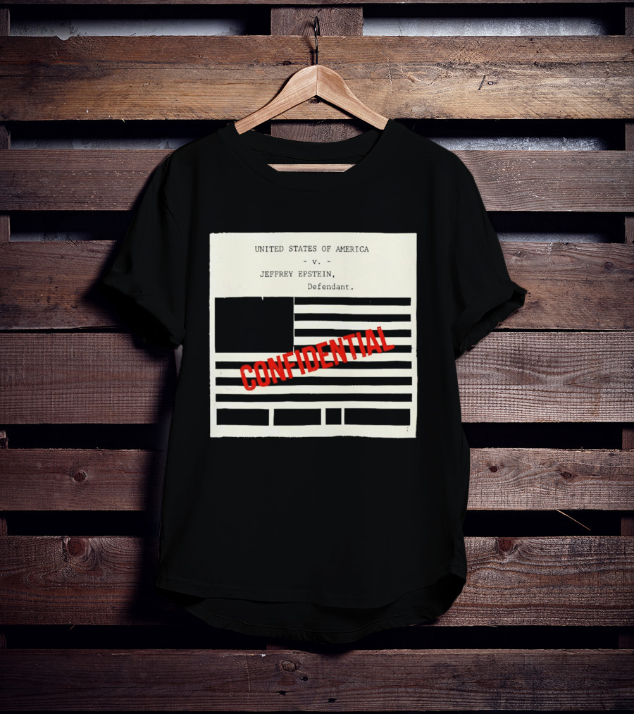 United States Of America Vs Epstein Defendant Flag Confidential T-Shirt