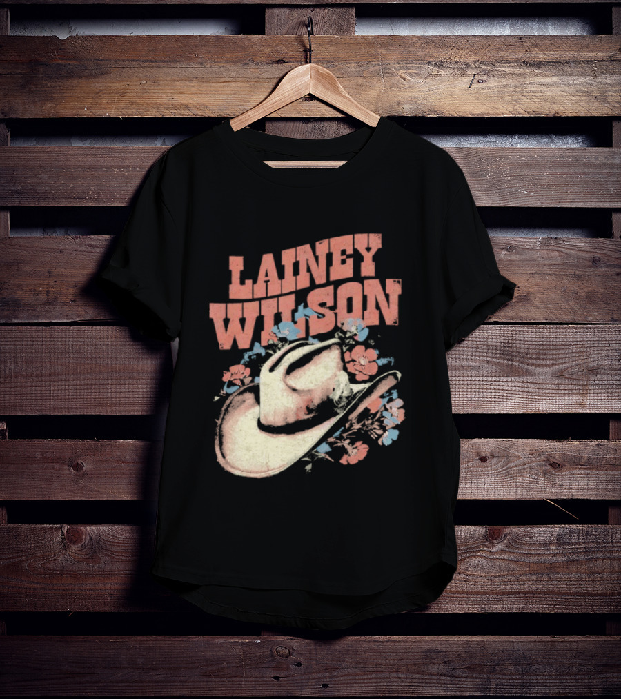 Lainey Wilson Country Music Western Hat Floral T-Shirt