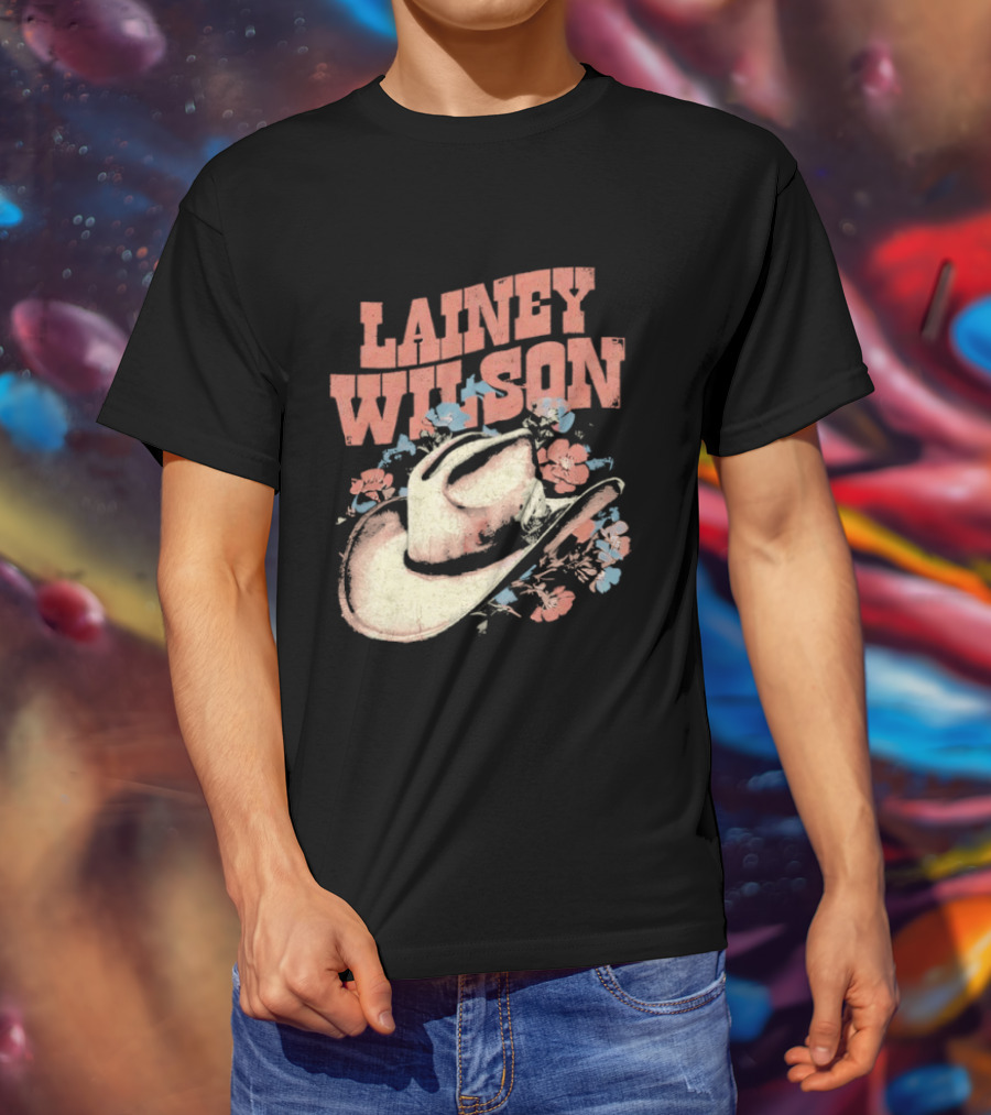 Lainey Wilson Country Music Western Hat Floral T-Shirt