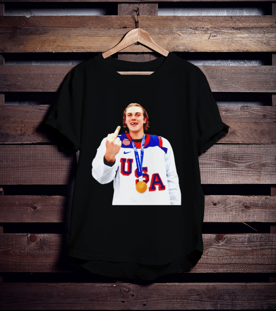 USA Gold Medal Middle Finger Olympic 2026 T-Shirt