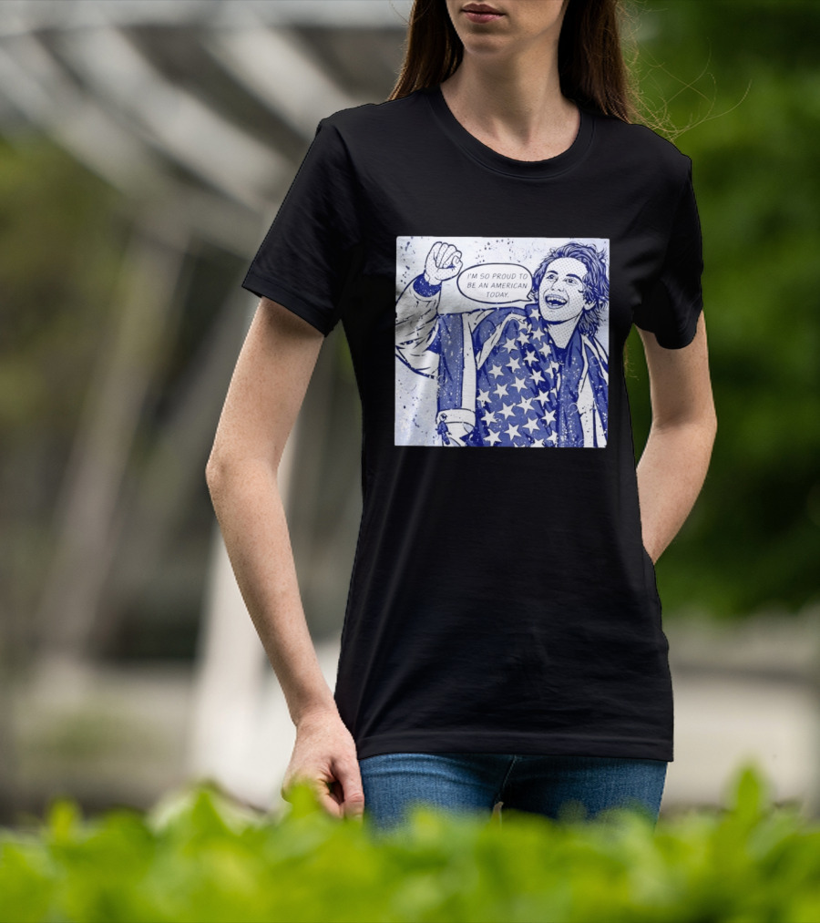 Jack Hughes USA I'm So Proud To Be An American Today T-Shirt