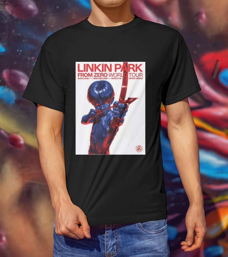 Linkin Park From Zero World Tour Auckland New Zealand 2026 March 18 Spark Arena T-Shirt