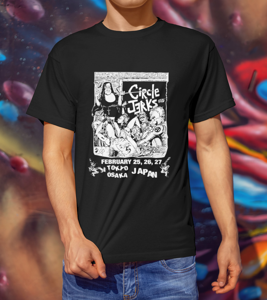Circle Jerks Tokyo Osaka Japan Tour February 25 26 27 Classroom 2026 T-Shirt