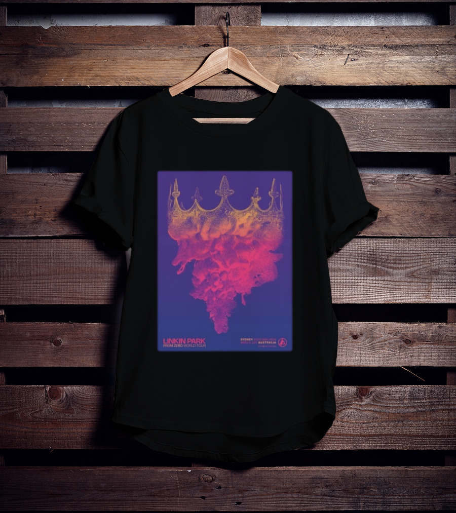 Linkin Park From Zero World Tour Sydney Qudos Bank Arena March 15 2026 Night 2 Australia Gig T-Shirt