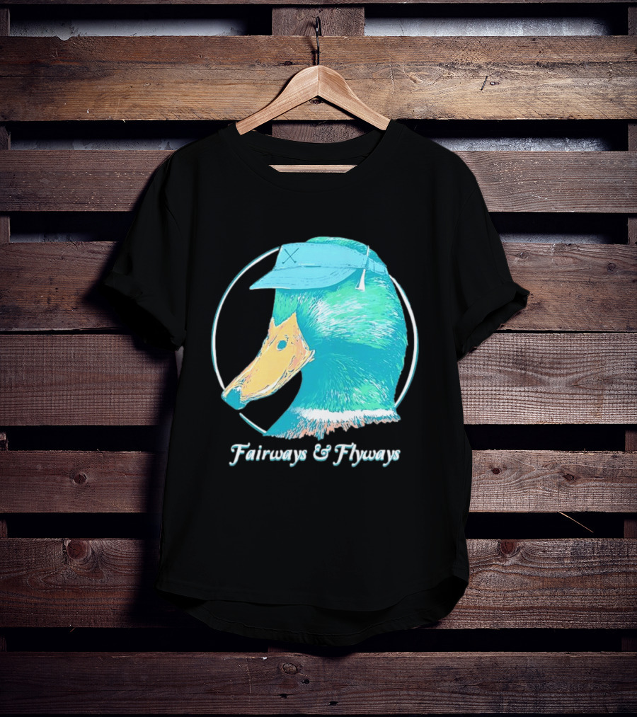 Fairways And Flyways Mallard Duck Head With Cap T-Shirt
