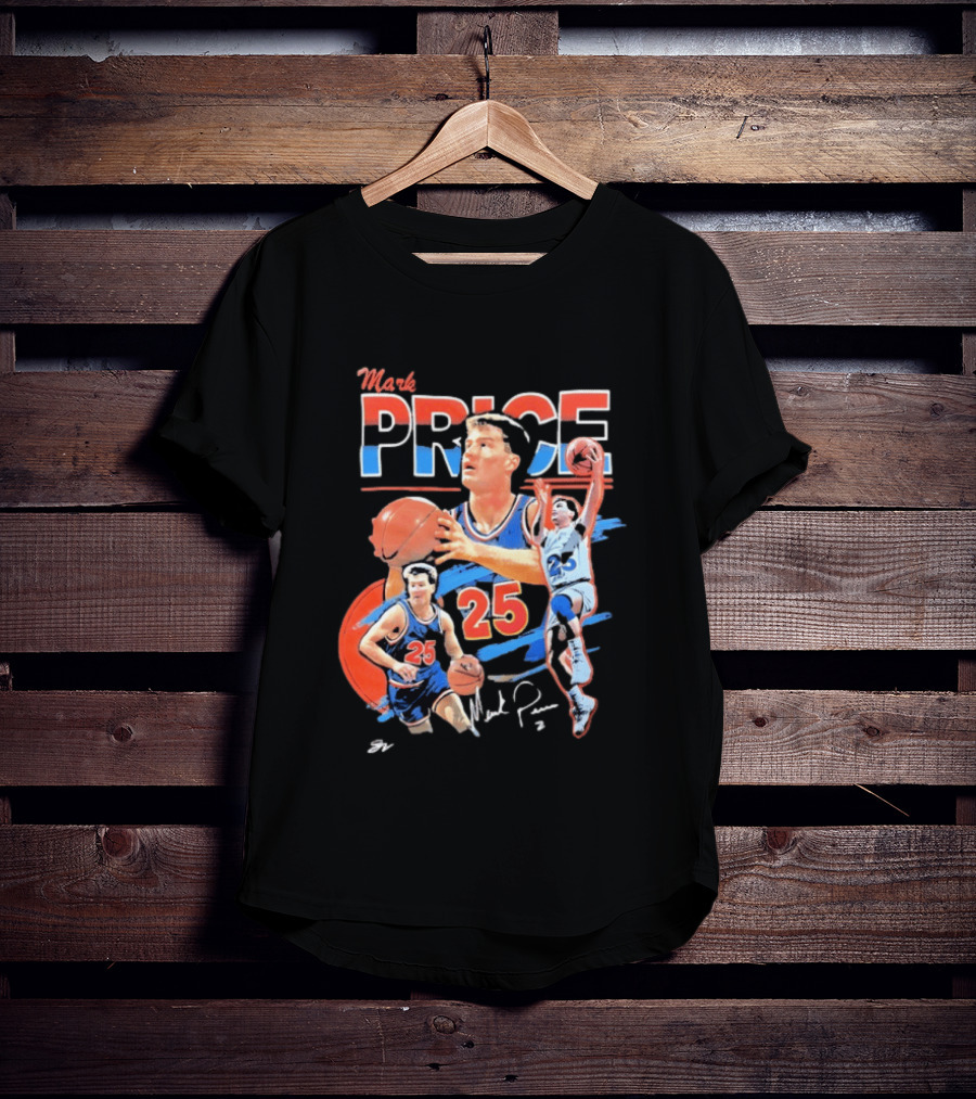 Mark Price 25 Orlando Magic Basketball Player T-Shirt