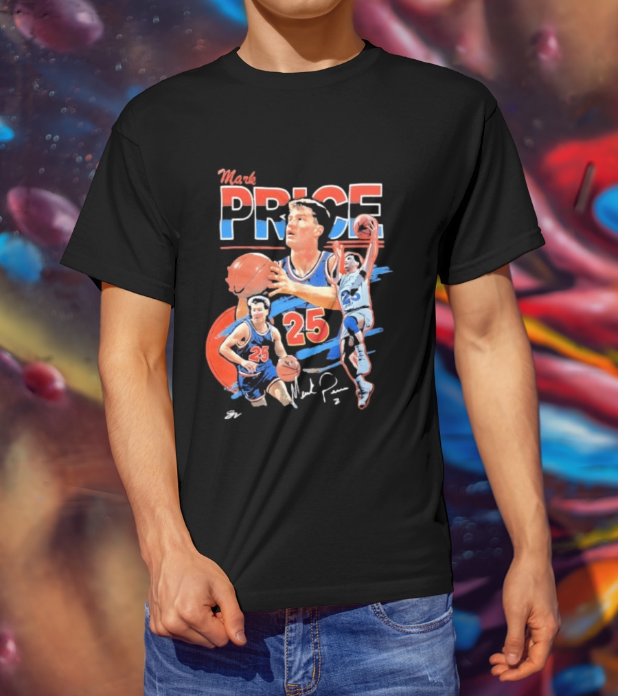 Mark Price 25 Orlando Magic Basketball Player T-Shirt