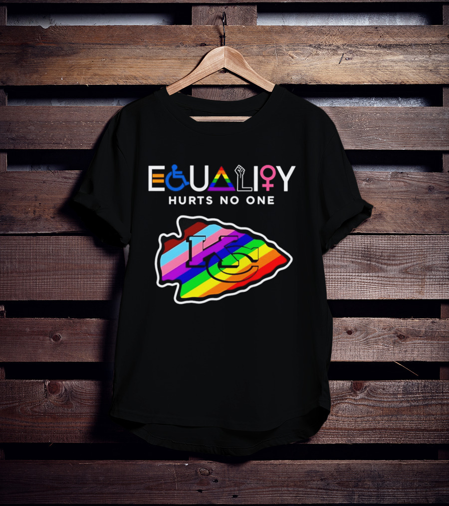 Kansas City Chiefs Equality Hurts No One LGBTQ Pride T-Shirt