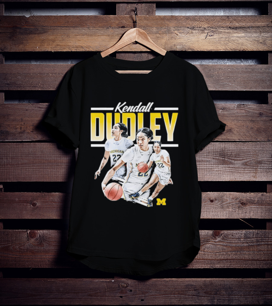 Kendall Dudley Michigan Wolverines Women's Basketball NCAA Player 22 T-Shirt