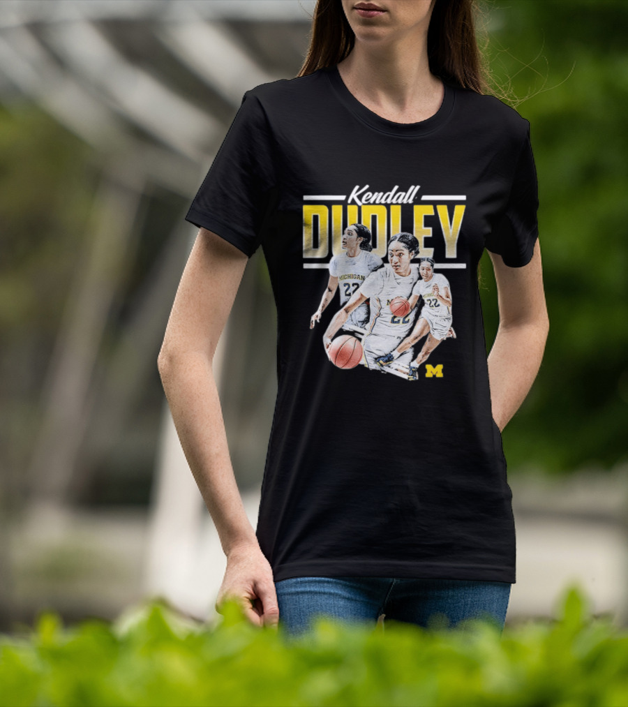 Kendall Dudley Michigan Wolverines Women's Basketball NCAA Player 22 T-Shirt