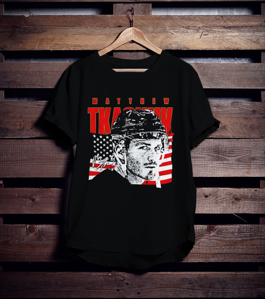 Matthew Tkachuk Usa Hockey Florida Stars And Stripes T-Shirt