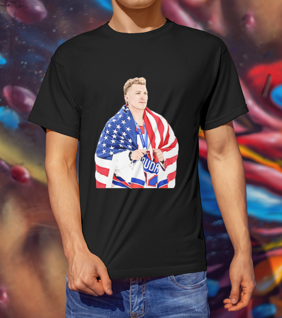 Matthew Tkachuk Team USA 2026 Milano Cortina Winter Olympics Golden Goal T-Shirt