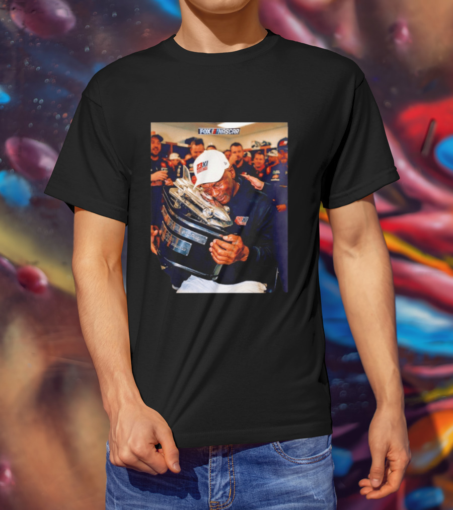 FOX NASCAR Michael Jordan 23XI Racing Daytona 500 Victory Celebration T-Shirt