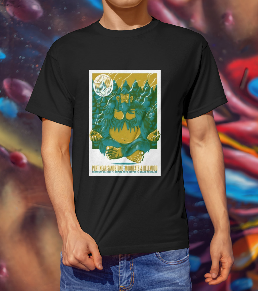 North Hootenanny Country Pert Near Sandstone MoonCats Dellwood Empire Arts Center Grand Forks ND February 28 2026 T-Shirt