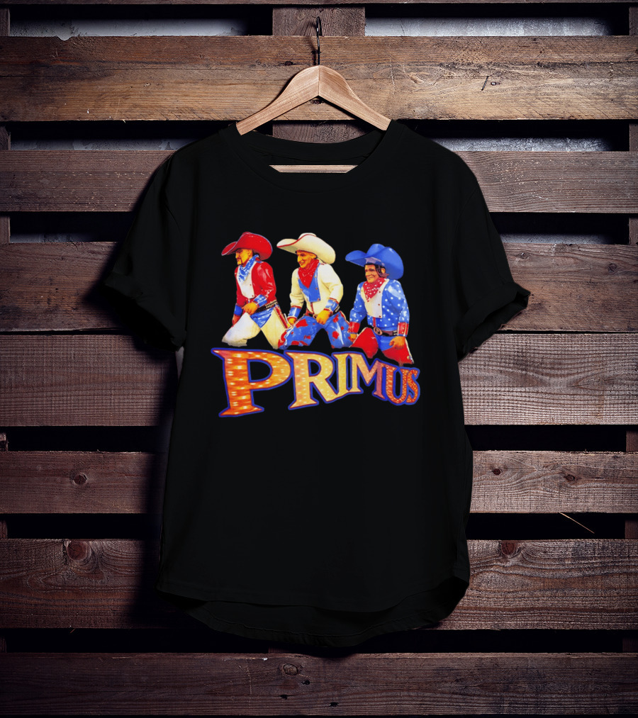 Primus Cowboys Band Merch Colorful Western T-Shirt