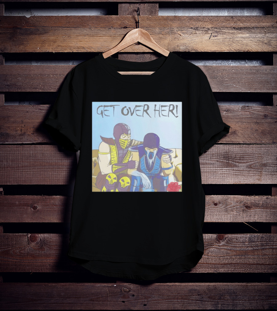 Get Over Her Scorpion Sub Zero Mortal Kombat Meme T-Shirt