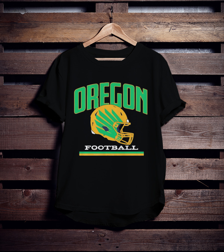 Oregon Ducks Football Team Helmet T-Shirt