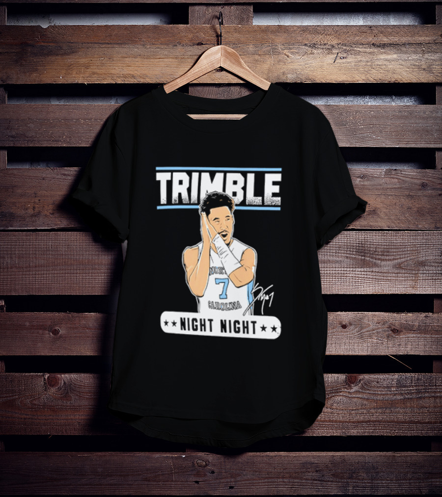 Seth Trimble North Carolina Tar Heels Basketball Tribute Night Night T-Shirt