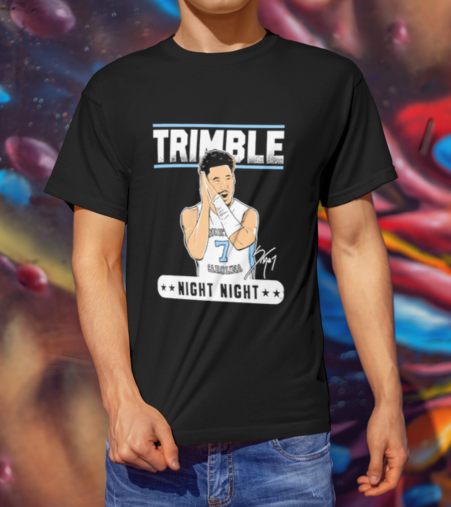 Seth Trimble North Carolina Tar Heels Basketball Tribute Night Night T-Shirt