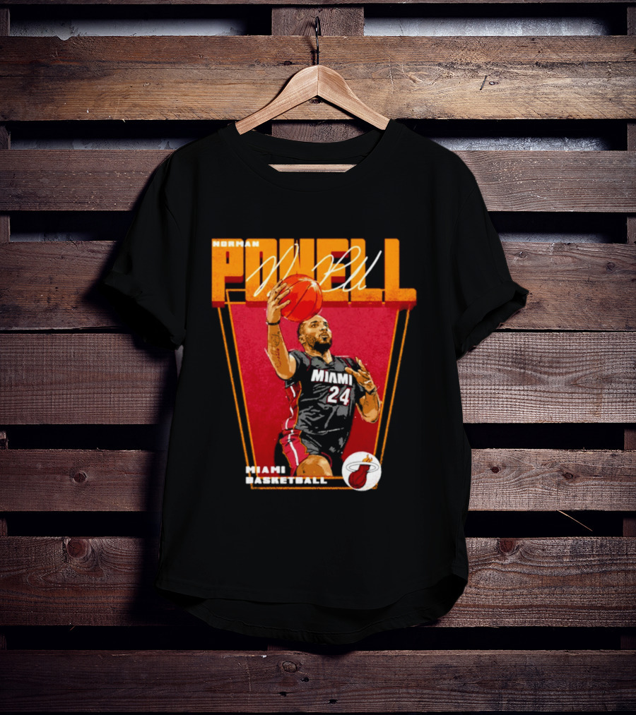 Norman Powell Miami Basketball 24 T-Shirt