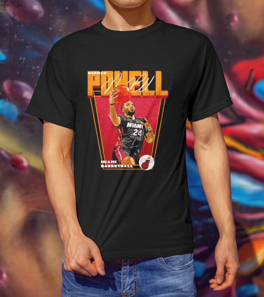 Norman Powell Miami Basketball 24 T-Shirt