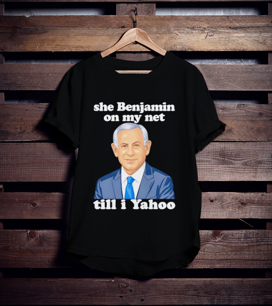 She Benjamin On My Net Till I Yahoo Cartoon Benjamin Portrait Blue Suit T-Shirt