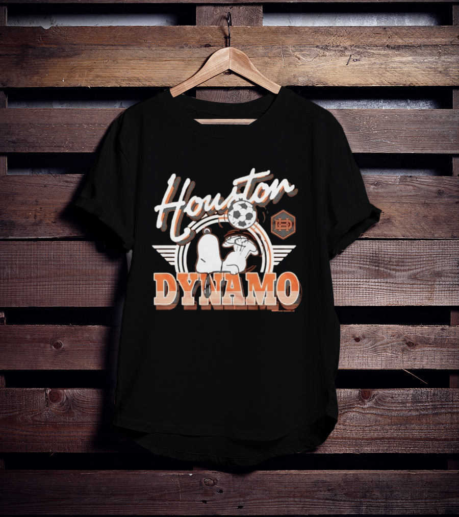 Houston Dynamo Snoopy Soccer Collaboration T-Shirt