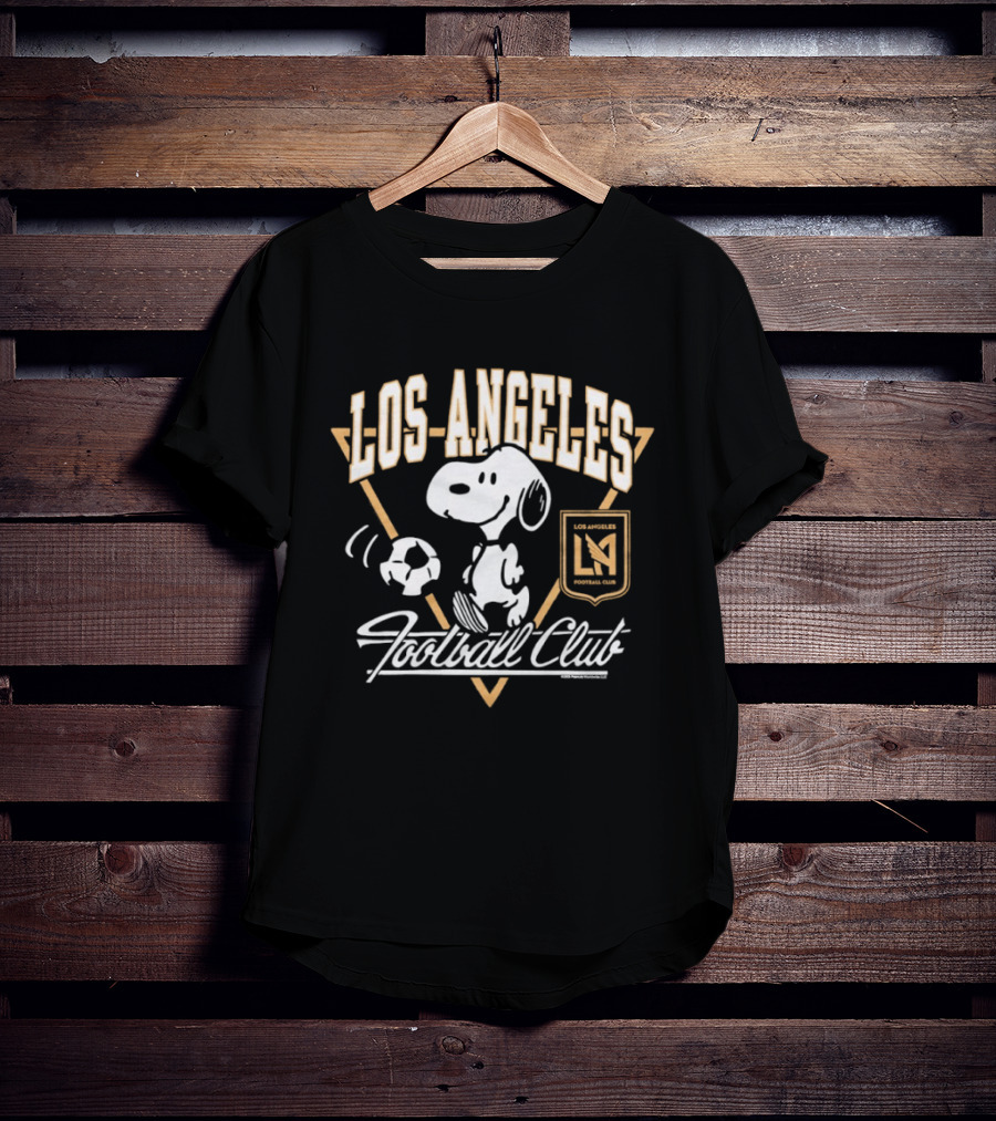 Peanuts Snoopy Los Angeles Football Club Soccer Collaboration T-Shirt