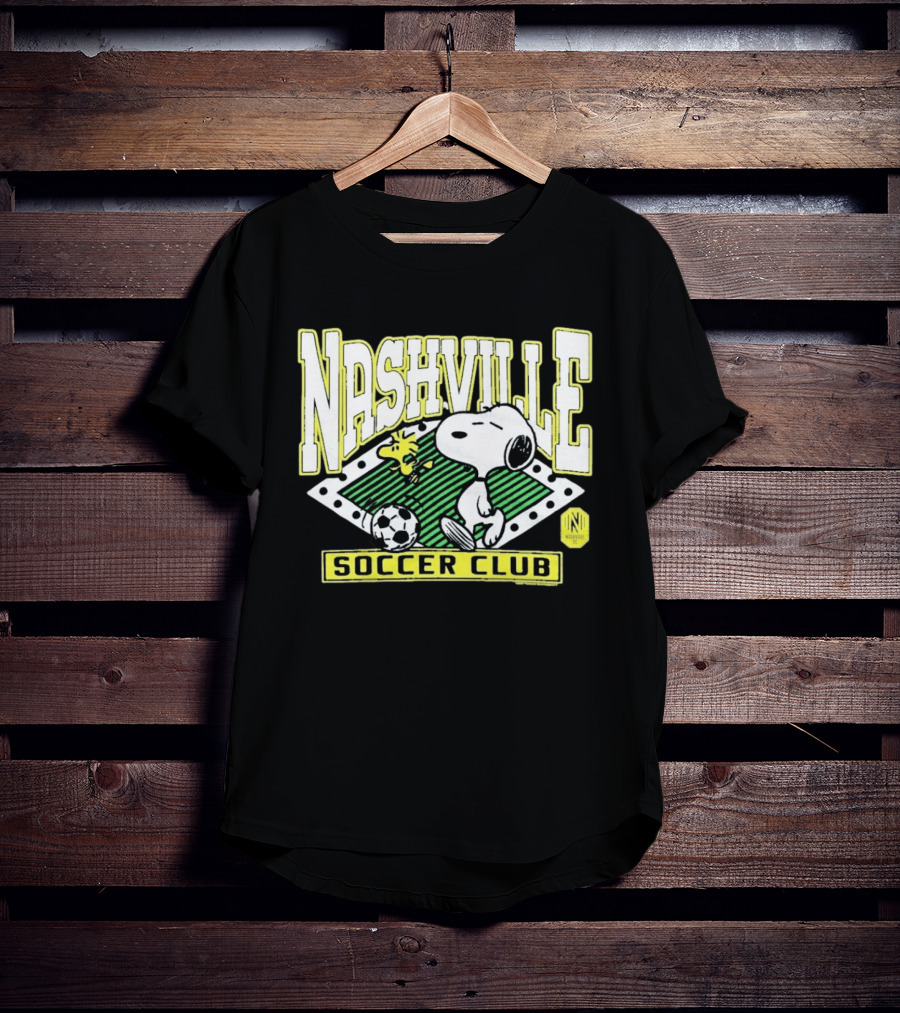 Nashville Soccer Club Snoopy Woodstock Peanuts Collaboration T-Shirt