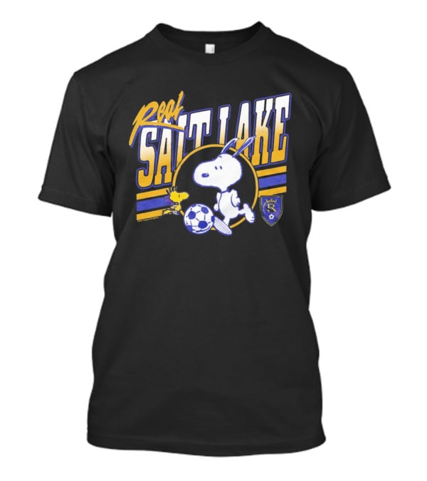 Real Salt Lake Snoopy Soccer Collaboration Peanuts Comic T-Shirt