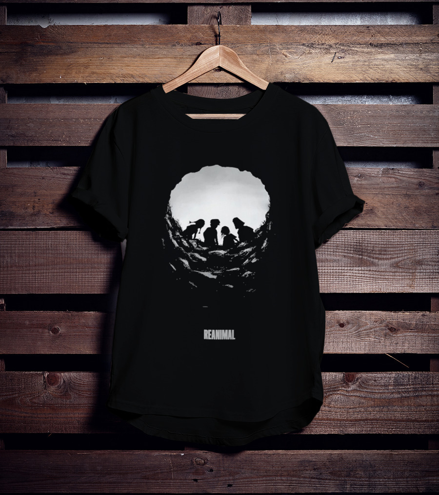 Reanimal Cave Silhouette Family Exploration T-Shirt