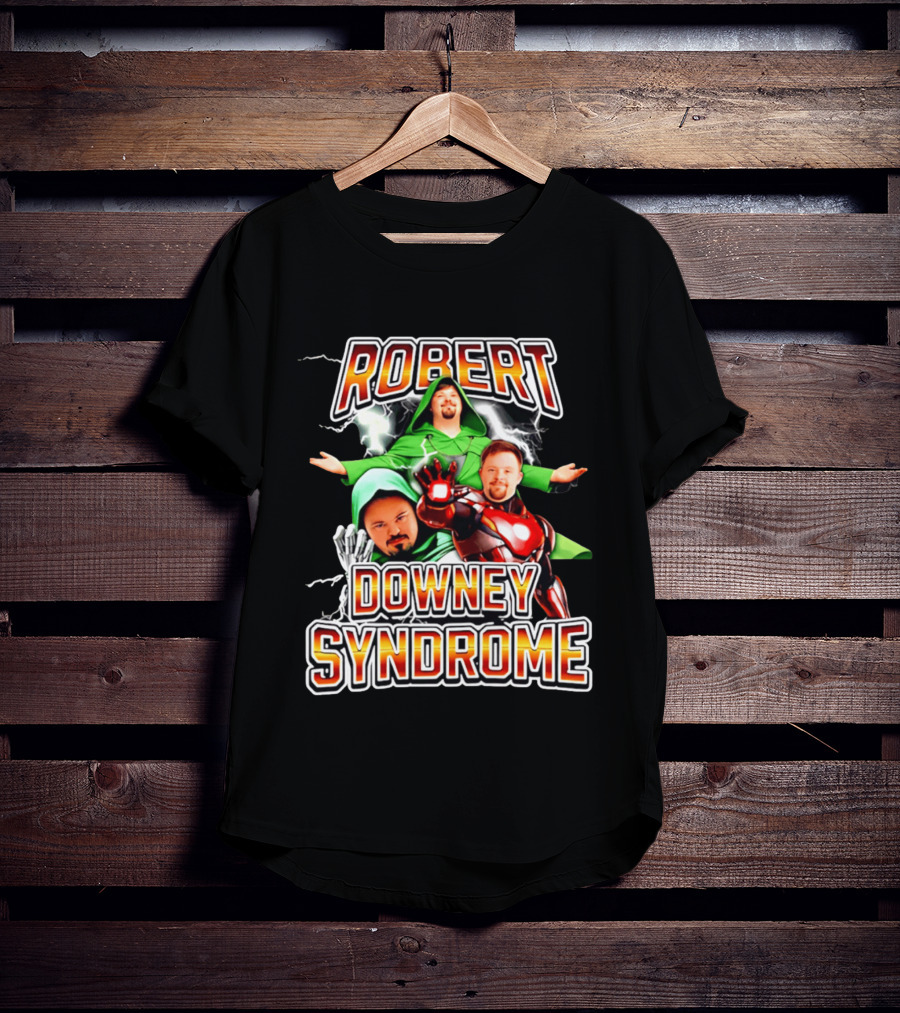 Robert Downey Syndrome Green Iron Suit T-Shirt