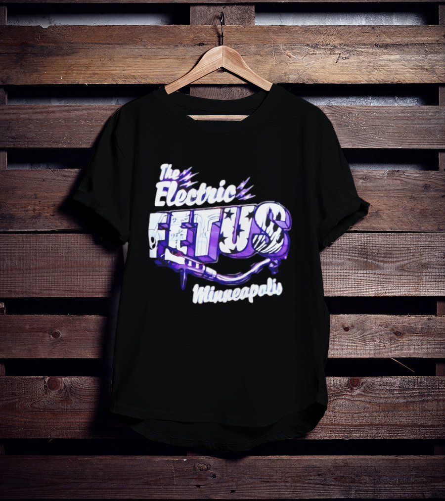 The Electric Fetus Minneapolis Purple Stars And Stripes T-Shirt