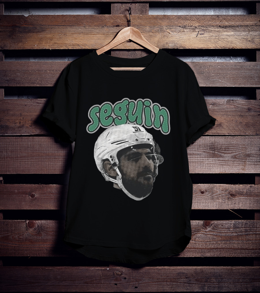 Seguin Dallas Stars Hockey Big Face T-Shirt