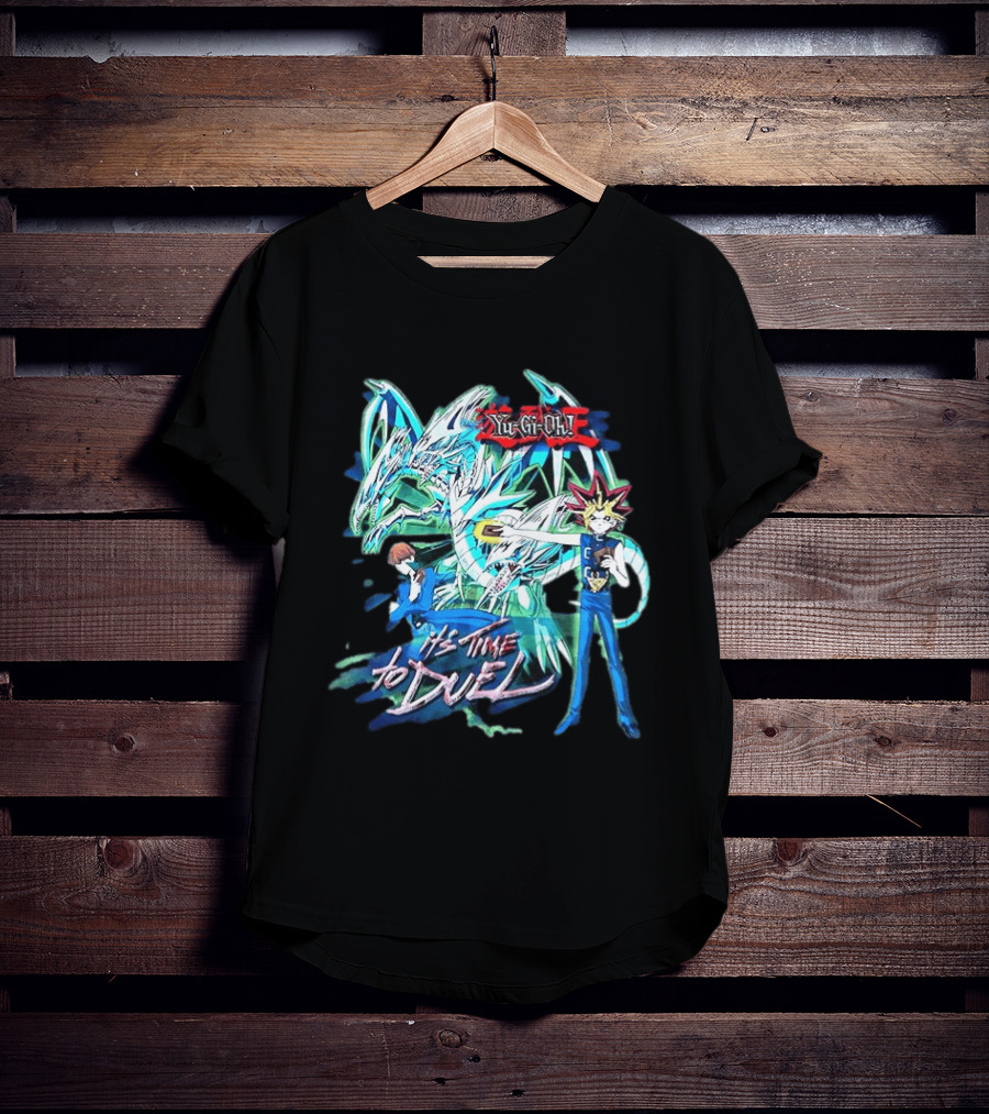 Yu Gi Oh Master Duel It's Time To Duel Blue Eyes White Dragon Yugi Kaiba T-Shirt