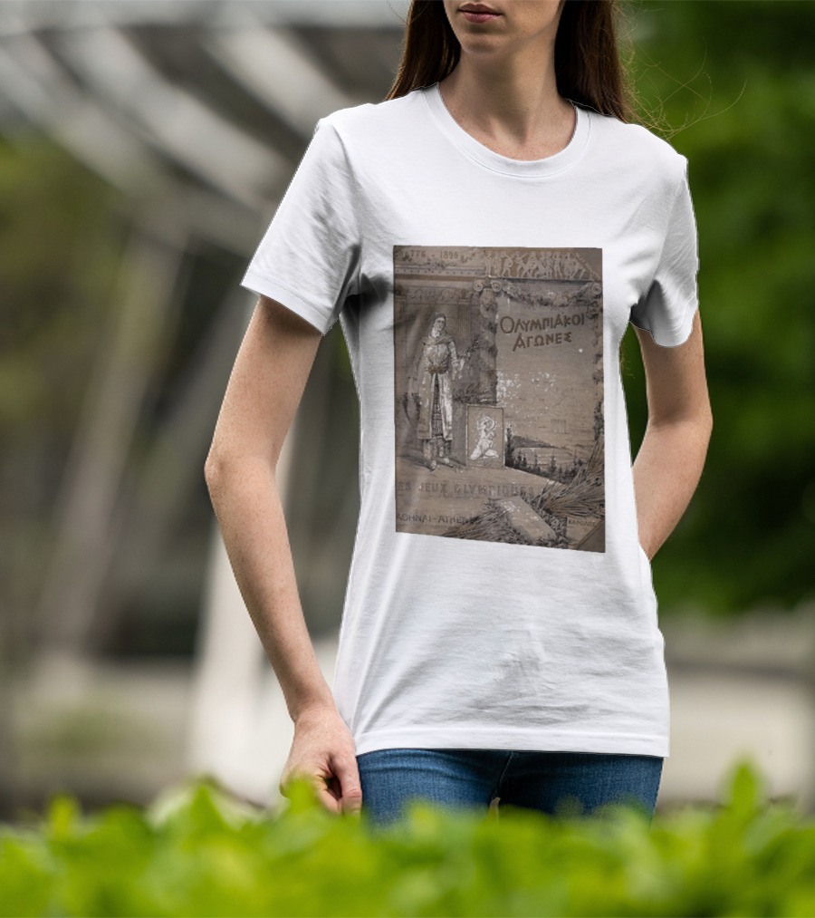 776 1896 Olympiakoi Agones Athina Athènes Jeux Olympiques T-Shirt