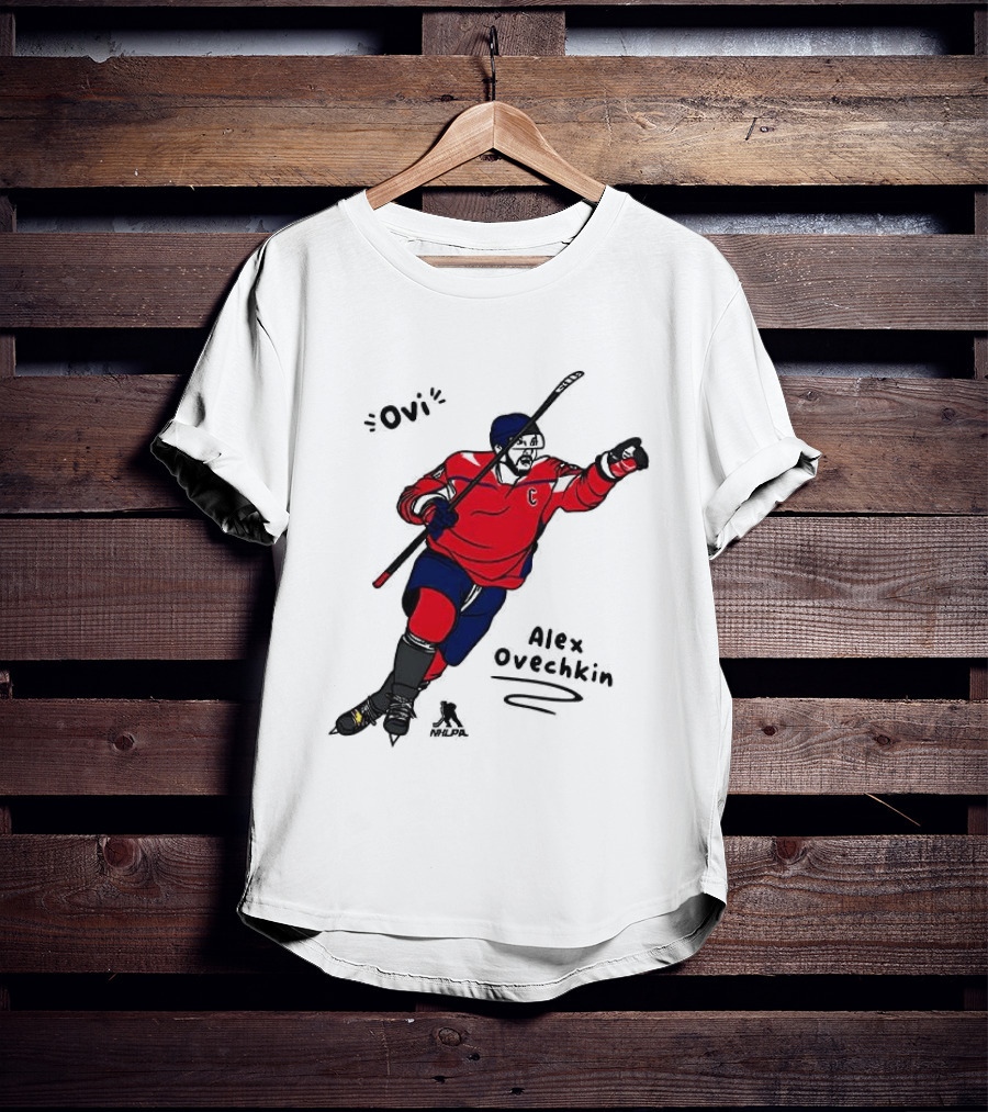 Ovi Cartoon Alex Ovechkin Washington Capitals Hockey T-Shirt