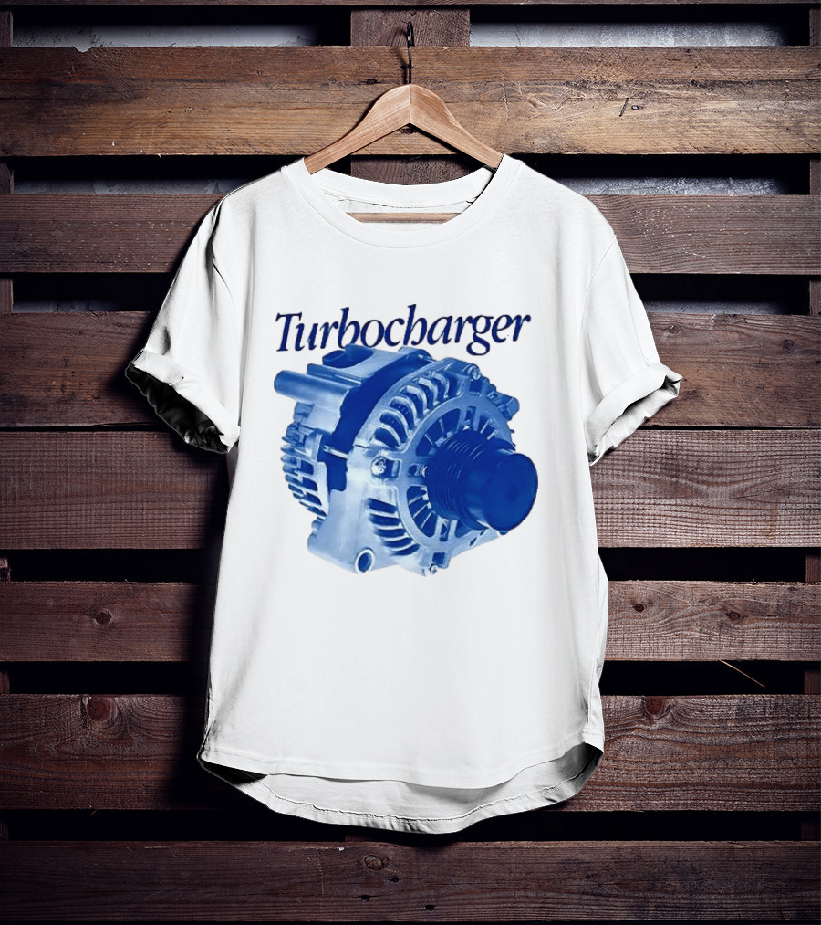 Turbocharger Alternator Blue Highlight T-Shirt