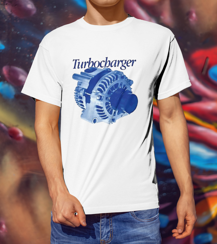 Turbocharger Alternator Blue Highlight T-Shirt