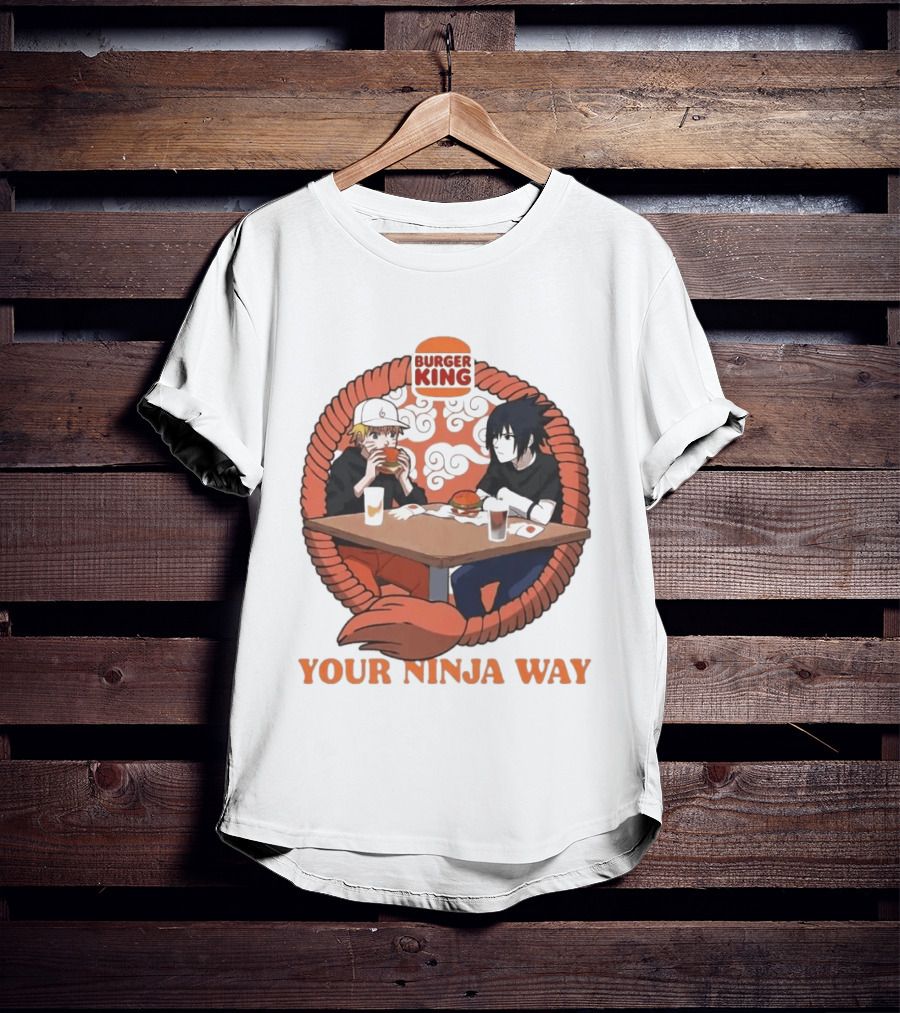 Burger King Naruto Sasuke Dining Your Ninja Way T-Shirt