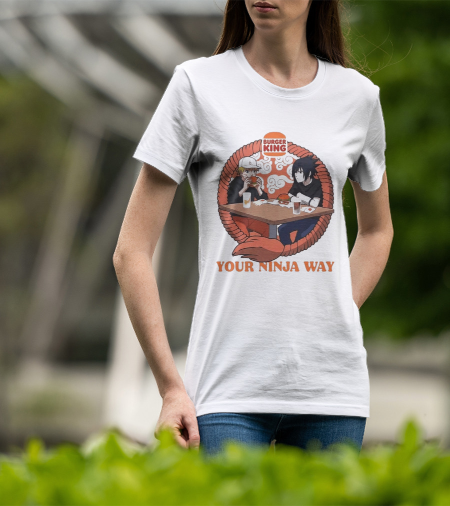 Burger King Naruto Sasuke Dining Your Ninja Way T-Shirt
