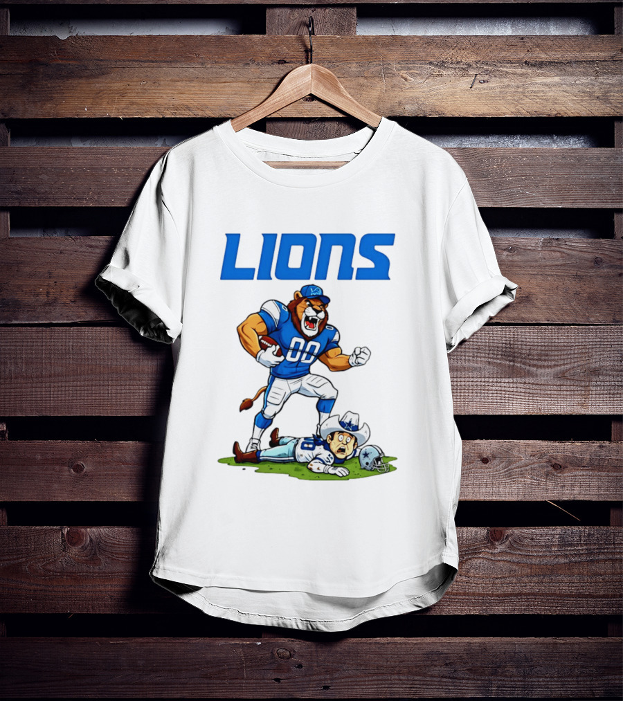 Detroit Lions Rivalry Victory Over Dallas Cowboys T-Shirt