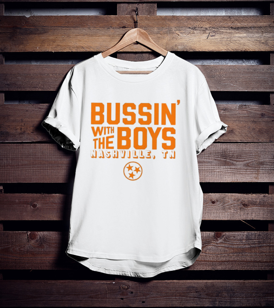Bussin With The Boys Nashville TN Star Circle T-Shirt