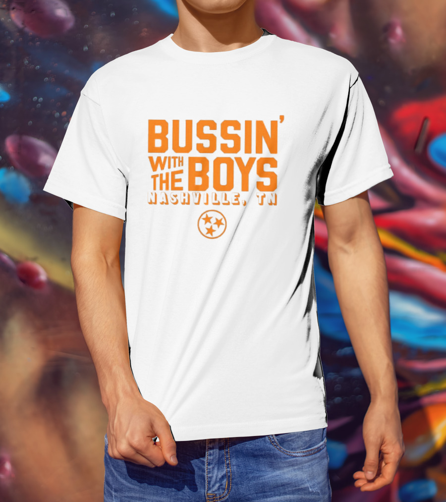 Bussin With The Boys Nashville TN Star Circle T-Shirt