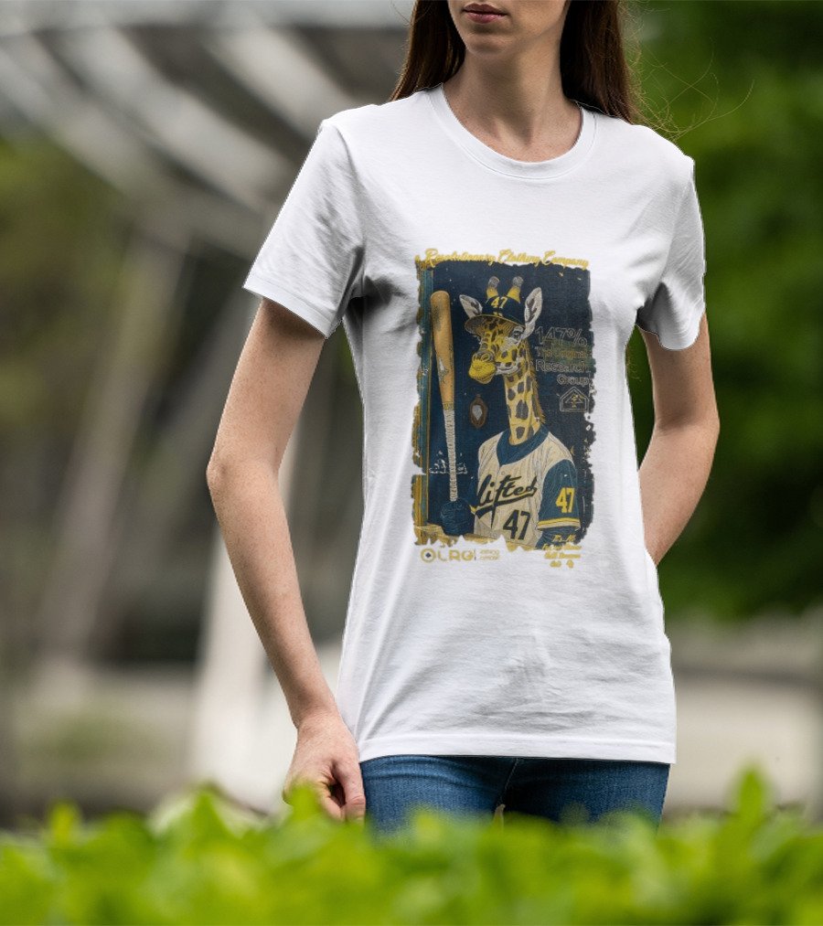 Lifted Research Group 147% Baseball Giraffe 47 T-Shirt
